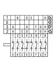 Перемикач режимів GOTTAK 8608040 для посудомийної машини Fagor 347817 16A (4 позиції)