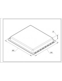 Эмалированный противень 466x385x22мм для духовки Electrolux 3532454075