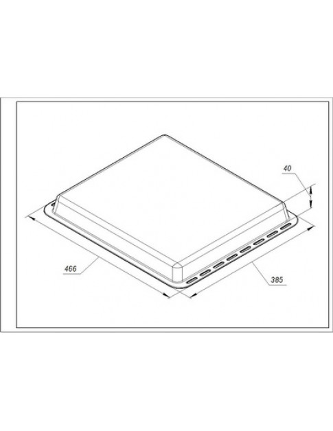 Эмалированный противень (глубокий) 466x385x40 мм для духового шкафа Электролюкс 3532458043
