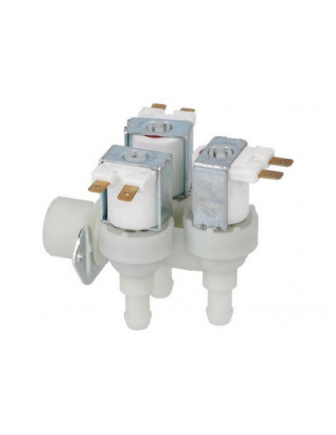 Клапан електромагнітний подачі води для посудомийної машини Hoonved 370023 TP 3WAY/90/11,5mm 230V AC 