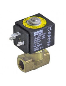 Клапан електромагнітний для кавомашини Parker 370071 2-х ходовой VE-146 (катушка ZB09) 230V AC 1/4