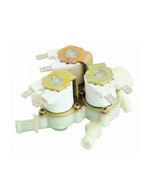 Клапан електромагнітний подачі води для посудомийної машини INVENSYS 370240 3WAY/180/11,5mm 230V AC Клапан електромагнітний подачі води для посудомийної машини INVENSYS 370240 3WAY/180/11,5mm 230V AC