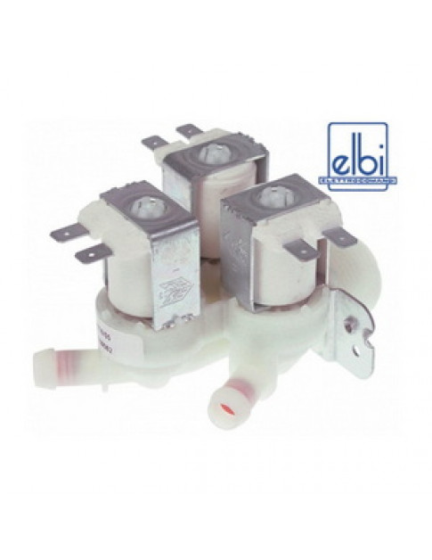 Клапан електромагнітний подачі води для льодогенератора Brema Elbi 370443  3WAY/11,5mm 230V AC