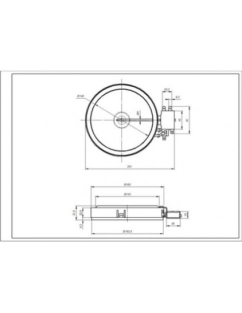 Конфорка для склокерамічної поверхні Electrolux 3740635218 1200W