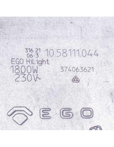 Конфорка для склокерамічної поверхні Electrolux D=180mm 1800W 3740636216