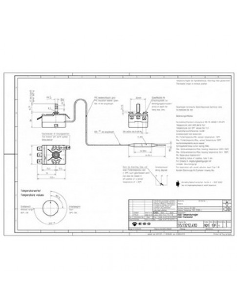 Термостат EGO 55.13212.410 375006 30-85°C