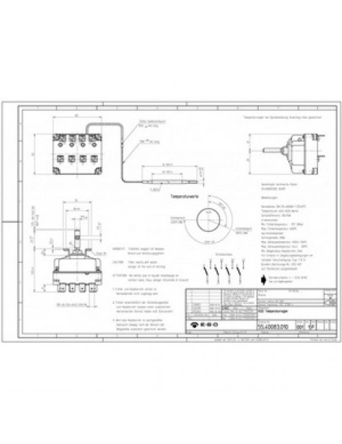 Термостат 55.40083.010 для обладнання MKN 2023502A07 EGO 375096 100-450°C Термостат 55.40083.010 для обладнання MKN 2023502A07 EGO 375096 100-450°C