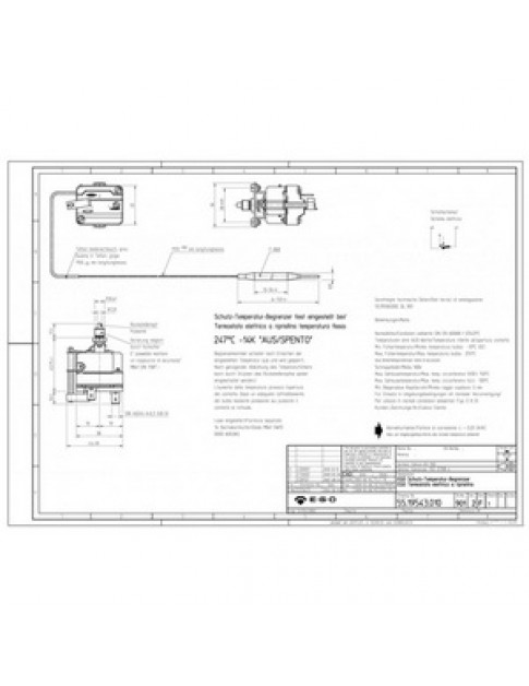 Термостат захисний EGO 55.19543.010 55.10543.802 55.19542.220 55.10545.800 для фритюрниці Modular 375352
