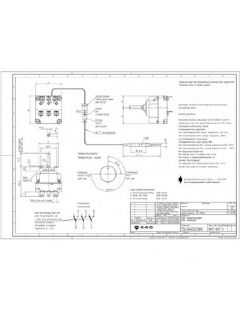 Термостат для Roller-Grill A06005 55.34032.060 EGO 37541 65-200°C