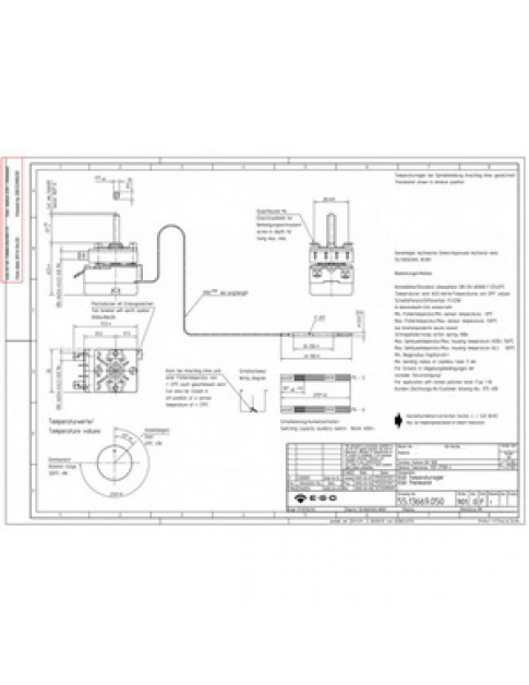 Термостат EGO 55.13669.050 375489 50-320°C Термостат EGO 55.13669.050 375489 50-320°C