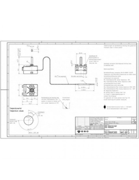 Термостат EGO 55.13069.500 55.17062.120 375505 50-320°C