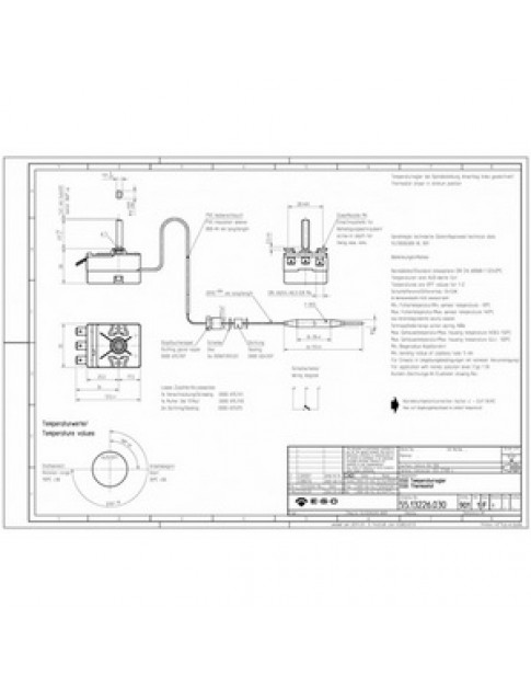 Термостат EGO 55.13226.030 375871 30-110°C