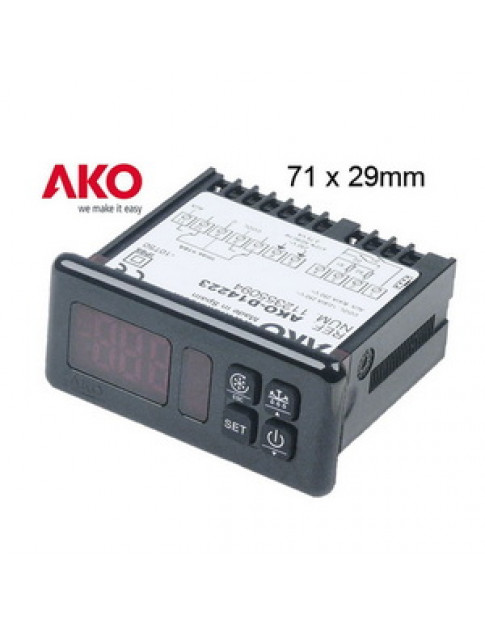 Контролер температури (електронний регулятор) AKO для холодильного обладнання 379314 D14223