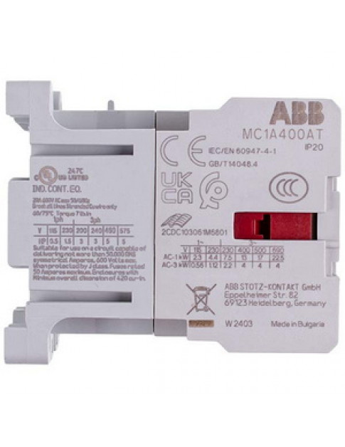 Контактор (магнітний пускач) GENERAL ELECTRIC 380337 MC1A400A 20A/230V AC 8,4A/4kW/400V AC3