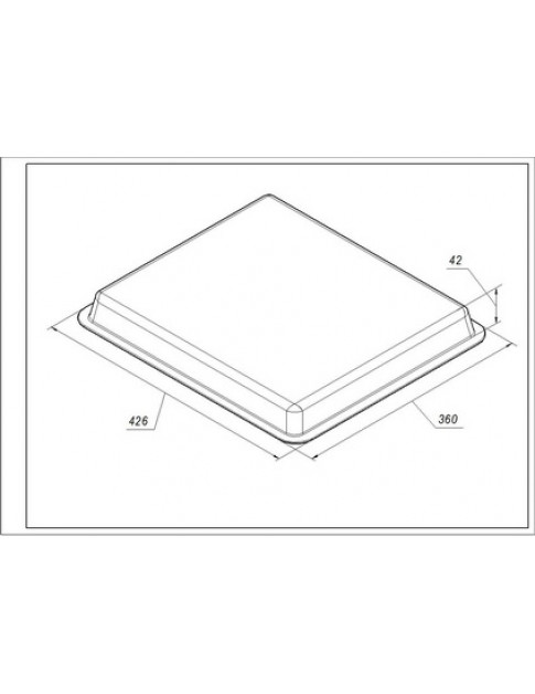 Эмалированный глубокий противень 426x360 мм для духовки Электролюкс 3870288101