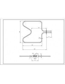 Тен нижній для духовки Electrolux 3871428011 1000W