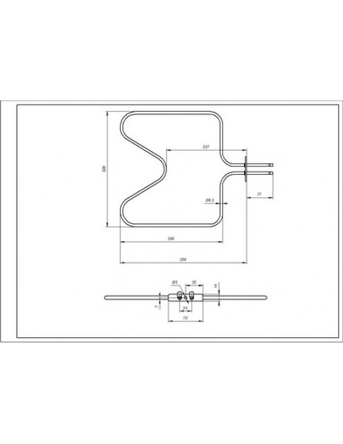 Тен нижній для духовки Electrolux 3871428011 1000W