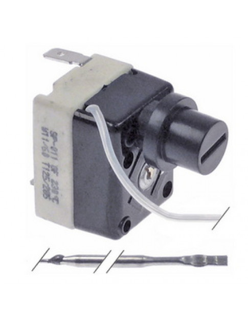 Термостат захисний Tecasa SP-011 для фритюрниці Bertos, CF-Cenedese, Elettrobar, VEGA 390028 максимально +230°C