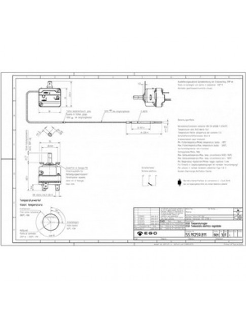 Термостат EGO 55.19259.811 55.19059.808 390068 62-280°C