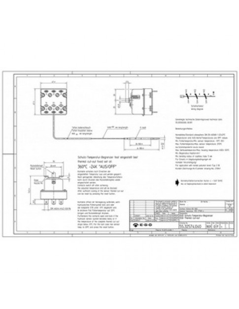 Термостат захисний Electrolux 390142 004919 +360°C EGO 55.32574.040