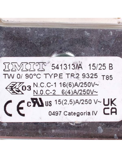 Термостат для посудомоечной машины Zanussi, Lamber 0T1403 0300005 541273/B IMIT 390460 30-90°C Термостат для посудомоечной машины Zanussi, Lamber 0T1403 0300005 541273/B IMIT 390460 30-90°C