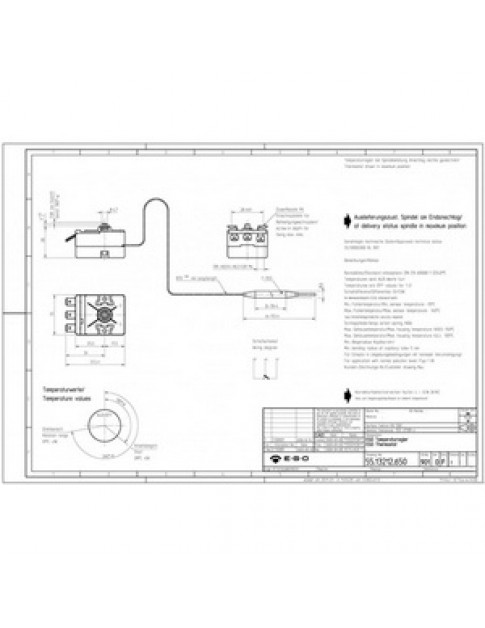 Термостат EGO 51.11948.690 55.13214.340 390663 29-91°C
