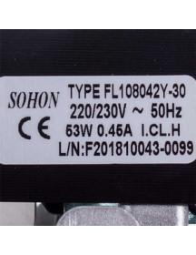 Вентилятор Sohon FL108042Y-30 53 Вт для газового котла Ferroli Domina, Domitop, Domicompact, New Elite 39811561