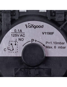 Реле тиску повітря (пресостат) P=1.1 мбар для газового котла Ferroli 39817510 Реле тиску повітря (пресостат) P=1.1 мбар для газового котла Ferroli 39817510