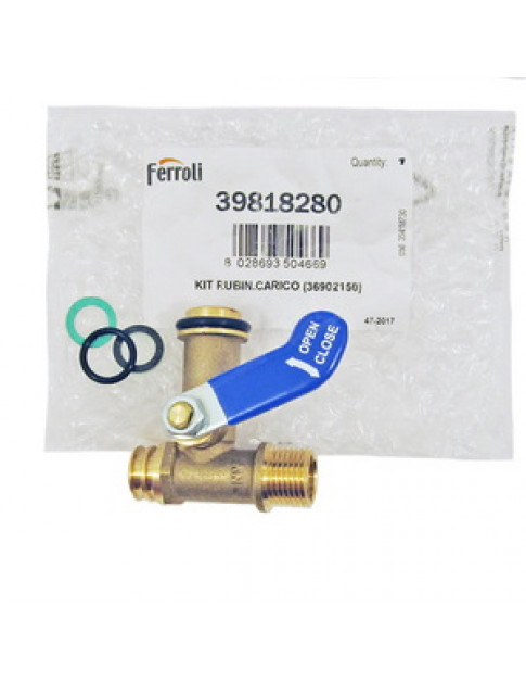 Кран підживлення для газового котла Ferroli Domicompact, Domiproject, Domina, Domitech, FEReasy, Ferella Zip 39818280