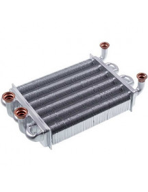 Теплообмінник бітермічний (76 ламелей) для газового котла Ferroli Domiproject, FEReasy 24 кВт 39819540