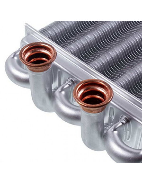 Теплообмінник бітермічний (76 ламелей) для газового котла Ferroli Domiproject, FEReasy 24 кВт 39819540