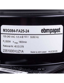 Двигун вентилятора M3G084-FA25-24 Rational 40.03.378P із сальником 1800RPM 550W 100-240V