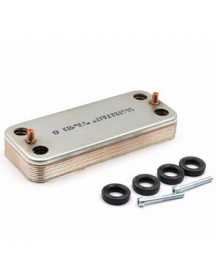 Теплообмінник пластинчастий ГВП Zilmet (10 пластин) для газового котла Italtherm Smart 25 кВт 401120017