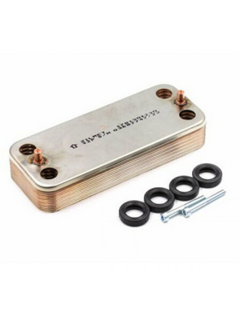 Теплообмінник пластинчастий ГВП Zilmet для газового котла Italtherm Smart 30 кВт 401120020 Теплообмінник пластинчастий ГВП Zilmet для газового котла Italtherm Smart 30 кВт 401120020