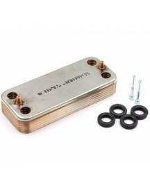 Теплообмінник пластинчастий ГВП Zilmet для газового котла Italtherm Smart 30 кВт 401120020 Теплообмінник пластинчастий ГВП Zilmet для газового котла Italtherm Smart 30 кВт 401120020