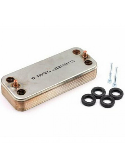 Теплообмінник пластинчастий ГВП Zilmet для газового котла Italtherm Smart 30 кВт 401120020 Теплообмінник пластинчастий ГВП Zilmet для газового котла Italtherm Smart 30 кВт 401120020