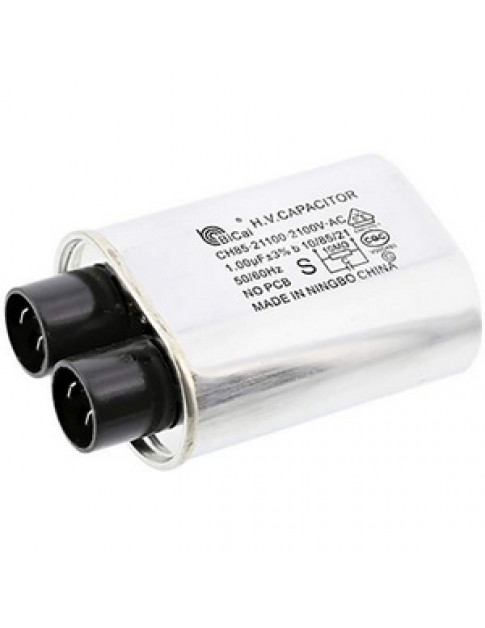 Конденсатор H.V. 1.00uF CH85 21100 2100V для мікрохвильвки Electrolux 4055064572 Конденсатор H.V. 1.00uF CH85 21100 2100V для мікрохвильвки Electrolux 4055064572