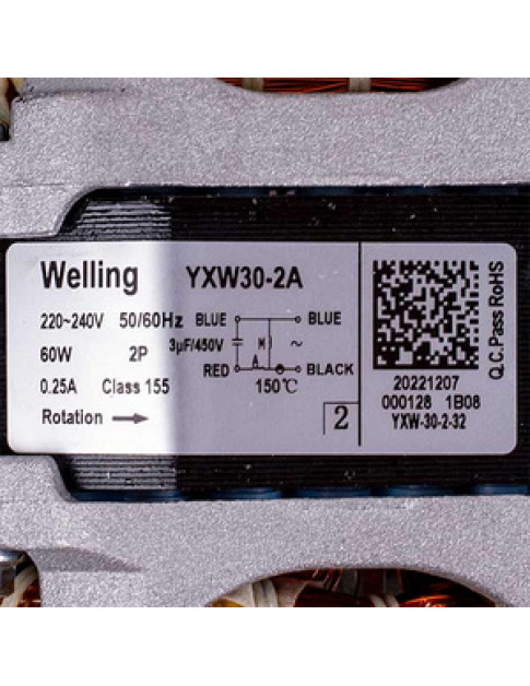 Двигун циркуляційної помпи для посудомийної машини Electrolux 4055410858 YXW30-2A 220-240V 60W Двигун циркуляційної помпи для посудомийної машини Electrolux 4055410858 YXW30-2A 220-240V 60W