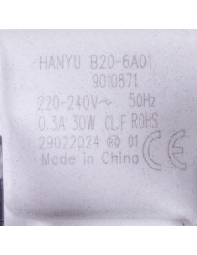 Помпа в зборі 41019104 Candy 30W B20-6A01 HANYU для пральної машини Помпа в зборі 41019104 Candy 30W B20-6A01 HANYU для пральної машини