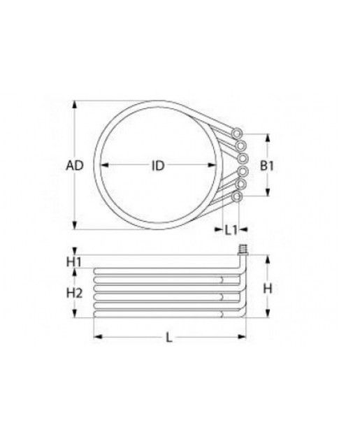 Тен для пароконвектомата Rational 415239 9000W 400V