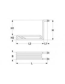 Тен для фритюрниці Ubert 415566 2000W 230V