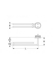 Тен Electrolux, Juno, Therma 415580 5000W 400V (універсальний) Тен Electrolux, Juno, Therma 415580 5000W 400V (універсальний)
