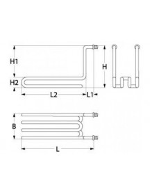 Тен для фритюрниці Lotus, MBM 415704 1800W 230V
