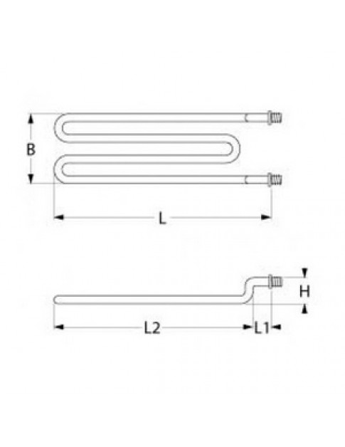 ТЕН для гриля Bartscher, Olis 415965 1800Вт, 230В, фланець різьба М12х1