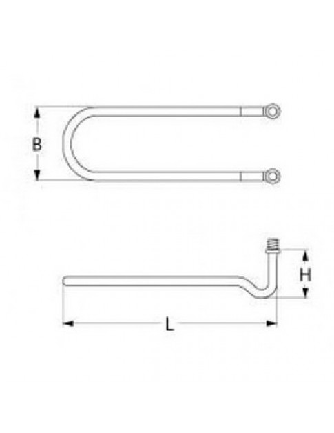 ТЕН бака, ванни для посудомийної машини NuovaSimonelli, Omniwash 800Вт, 230В, фланець M12x1