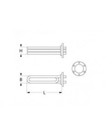 Тен бойлера для посудомийної машини Fagor, Mastro 416386 12000W 230V L=428mm B=45mm Тен бойлера для посудомийної машини Fagor, Mastro 416386 12000W 230V L=428mm B=45mm