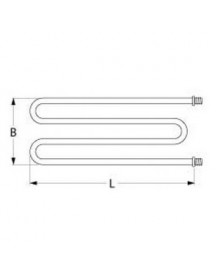ТЕН універсальний нагрівач для піца-печі Pizza-Group ENTRY 9, ENTRY 18 серии 4164131900Вт, 230В, фланець різьбa1/4