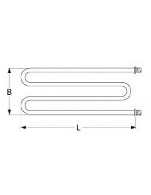 ТЕН універсальний нагрівач для піца-печі Pizza-Group ENTRY 9, ENTRY 18 серии 4164131900Вт, 230В, фланець різьбa1/4