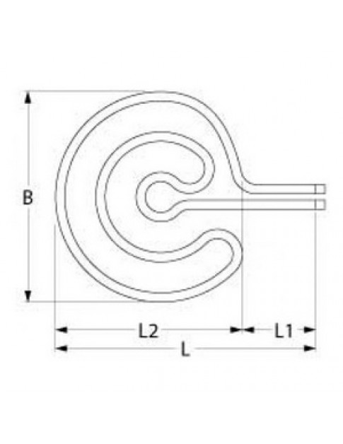 ТЕН для піца-преса Cuppone P45, PFZ45 серії 416442 2500Вт, 230В