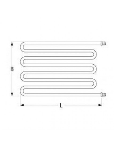 ТЕН універсальний нагрівач для піца-печі Pizza-Group 416453 2000Вт, 400В, фланець різьба1/4